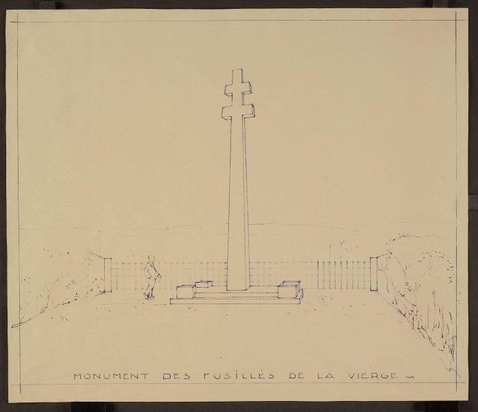 Etude pour le Monument des Fusillés de la Résistance à Epinal