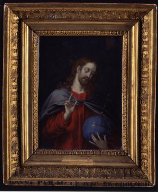 Le Christ tenant un globe crucifère ; © Imatec Lionel AUDINET-Daniel CHAUBARD