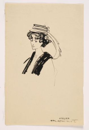 A Paris, femme au chapeau ; © PRUD’HOMME Bernard