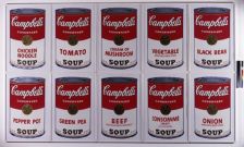 10 Campbell's soup cans