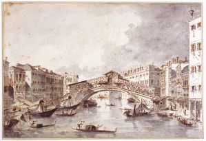 Le Grand Canal et le pont du Rialto