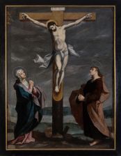 Le Christ en croix avec la Vierge et saint Jean