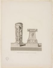 Trépied d'Apollon delphique et autel de Mars ; Le Musée f...