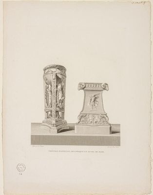 Trépied d'Apollon delphique et autel de Mars ; Le Musée français ; © PHILIPPOT Claude